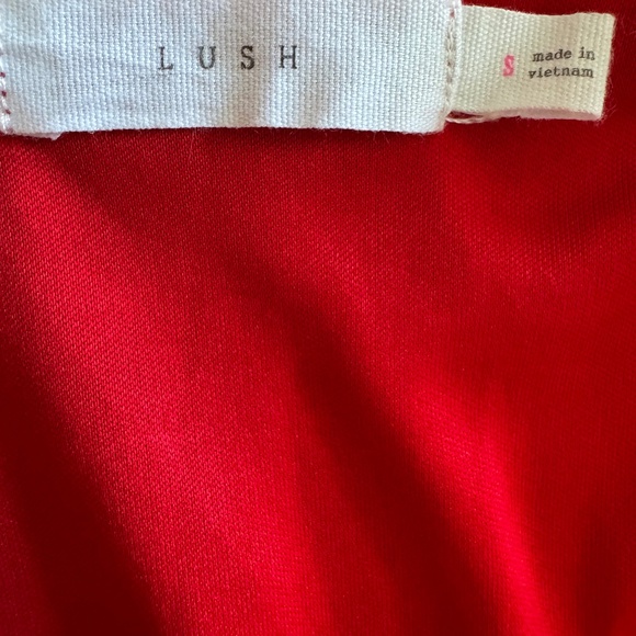 Lush Floral Mini Wrap Dress - Picture 3 of 4